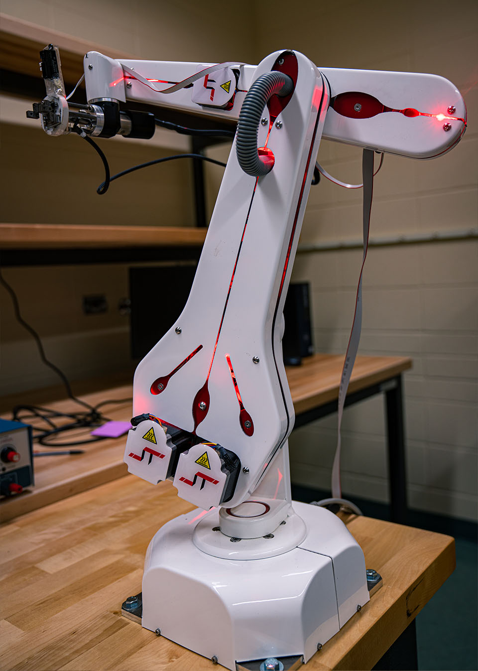 Students working in the Robotics Lab