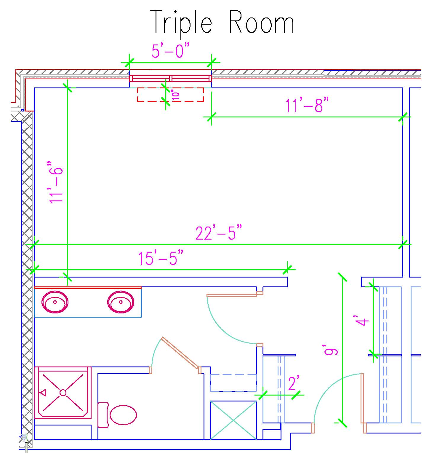 South Hall Triple Room